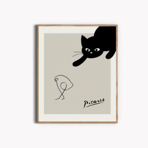 Picasso Cat Print Picasso Exhibition Print 2