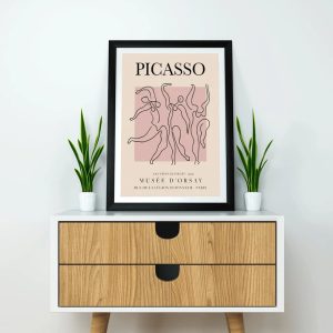 Picasso Exhibition Poster Dance Vintage Art Poster
