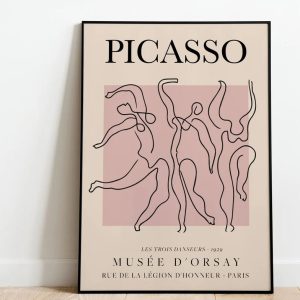 Picasso Exhibition Poster Dance Vintage Art