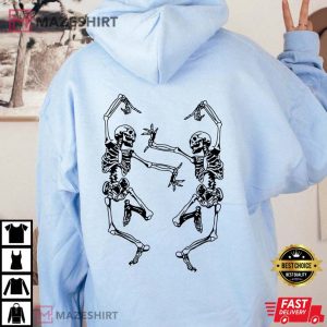Halloween Party Hoodie Dancing Skeleton