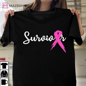 Breast Cancer Awareness Pink Ribbon Survivor T-Shirt