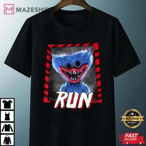 Cute Wuggy Wuggy Is After You Run For Boy Girl Kids Gamer Unisex black