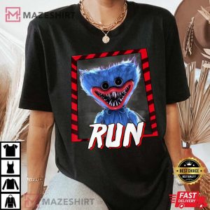 Cute Wuggy Wuggy Is After You Run For Boy Girl Kids Gamer Women black