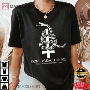 Dont Preach On Me Separation Of Church And State Women black 2