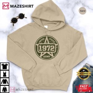 US Army Star 50th Birthday Sweatshirt 50th Birthday Gift tee