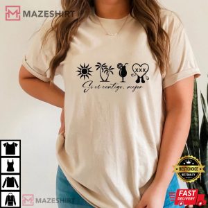 Si es contigo mejor bad bunny sol playa shirt