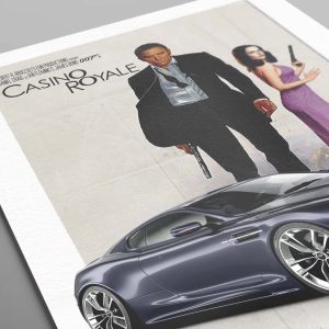 BOND CAR 1112 Casino Royale Aston Martin DBS V12 Poster 1