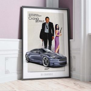 BOND CAR 1112 Casino Royale Aston Martin DBS V12 Poster 2