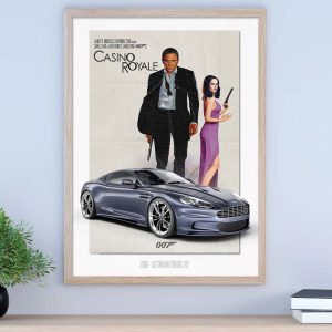 BOND CAR 1112 Casino Royale Aston Martin DBS V12 Poster
