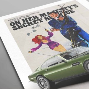 BOND CAR 412 O H M S S Aston Martin DBS Poster 1