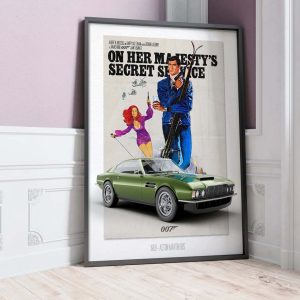 BOND CAR 412 O H M S S Aston Martin DBS Poster 2