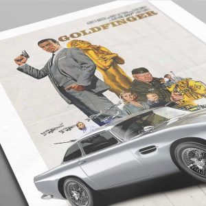 BOND CAR 212 Goldfinger Poster 1