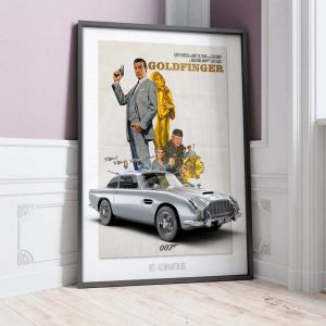 BOND CAR 212 Goldfinger Poster 2