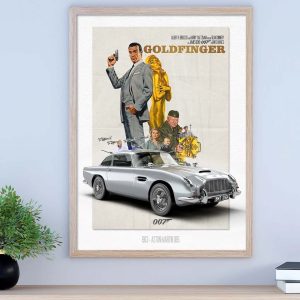 BOND CAR 212 Goldfinger Poster