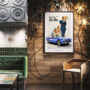 BOND CAR 112 Dr. No Sunbeam Alpine Poster 1