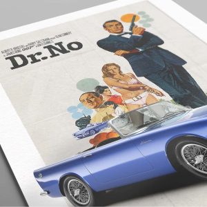 BOND CAR 112 Dr. No Sunbeam Alpine Poster