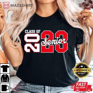 CLASS OF 2023 Senior 2023 Graduation or First Day Of School Women black t shirt 2