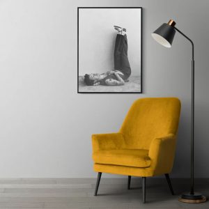 Harry Styles Black And White Art Poster