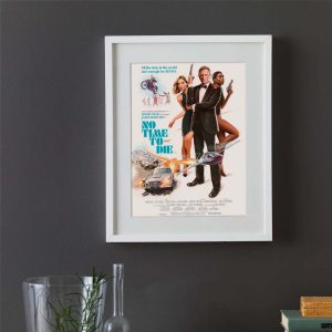 No Time To Die 83 A3 Retro Painted James Bond 007 Movie Poster