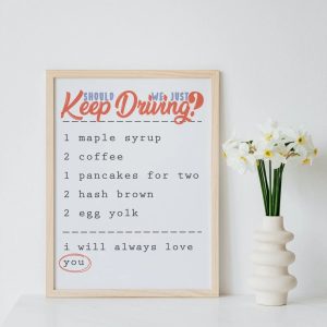 Keep Driving Harry Styles Harrys House Lyric Art Poster