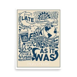 Harrys House Poster Tracklist Harry Styles Poster