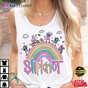 Rainbow Slipknot Crazy Party Shirt Slipknot Tee
