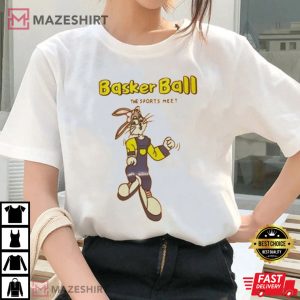 Rabbit Basker Ball The Sports Meet T-Shirt