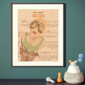 Tank Girl Custom Theme Tune Sheet Music Wall Art poster 2