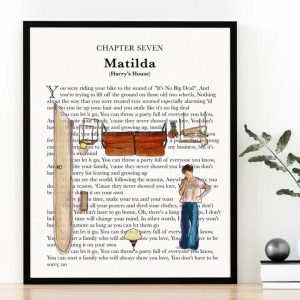 Matilda Watercolor Harry 's House Poster
