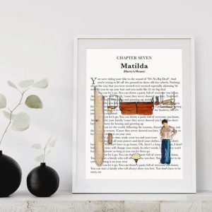 Matilda Watercolor Harry 's House Poster