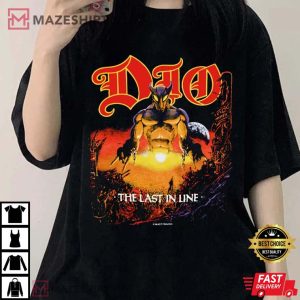 Dio Last In Line Tour Heavy Metal Rock Band Concert t shirt