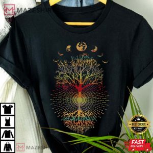 Yoga Shirt Yoga Tree Shirt Moon Forest Shirt Moon Forest tee