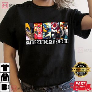 MEGA MAN BATTLE NETWORK NetNavi Women black t shirt 2