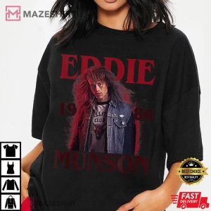 Stranger Things 4 Eddie Munson 1986 Hellfire Club Photo Women black