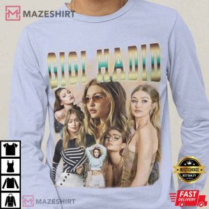 Gigi Hadid shirt Gigi Hadid Retro Vintage print Tee
