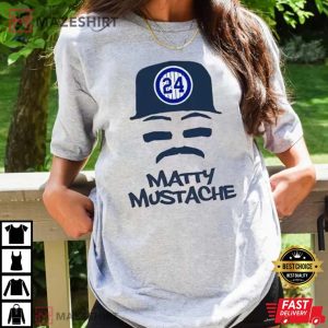 Matty Mustache Shirt Number 24 TShirt