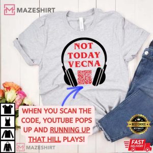 Not Today Vecna Shirt Hellfire Eddie Munson Tee