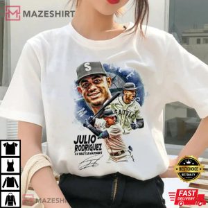 Julio Rodriguez Shirt Julio Rodriguez 44 Seattle Mariners Tee