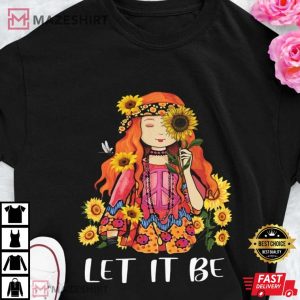 Hippie Shirt Flower Child Tee 1970s Tee