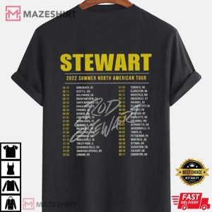 HOT TOUR Rod Stewart 2022 Summer North American Tour T Shirt 1