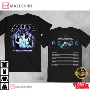 P1Harmony Peace US Tour 2022 T-Shirt