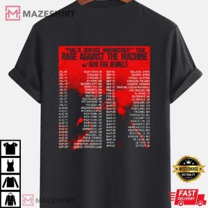 Rage Against The Machine Tour 2022 tee