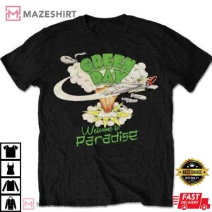 Green Day Adult T Shirt Welcome to Paradise