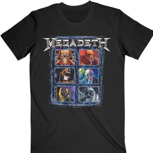 Megadeath Adult T Shirt Vic Head Grid
