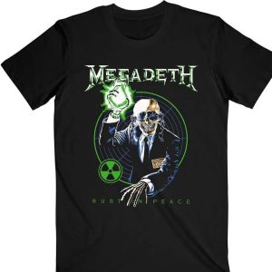 Megadeath Adult T Shirt Vic Target Rust in Peace Anniversary