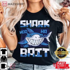 Shark Bait Hoo Ha Ha Funny Women black t shirt 2