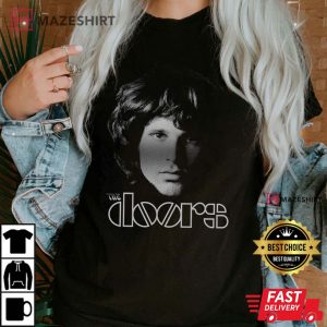 The Doors Adult T Shirt Jim Halftone shirt