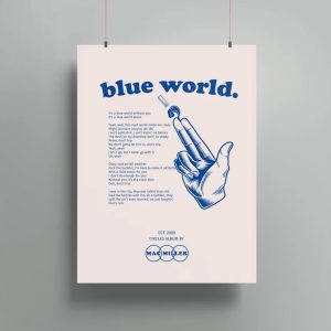Mac Miller Poster Circles Album Blue World Song Lyrics 1