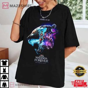 Legends Live On Black Panther Marvel TShirt