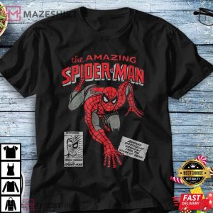 Marvel Spider Man Retro Comic T Shirt